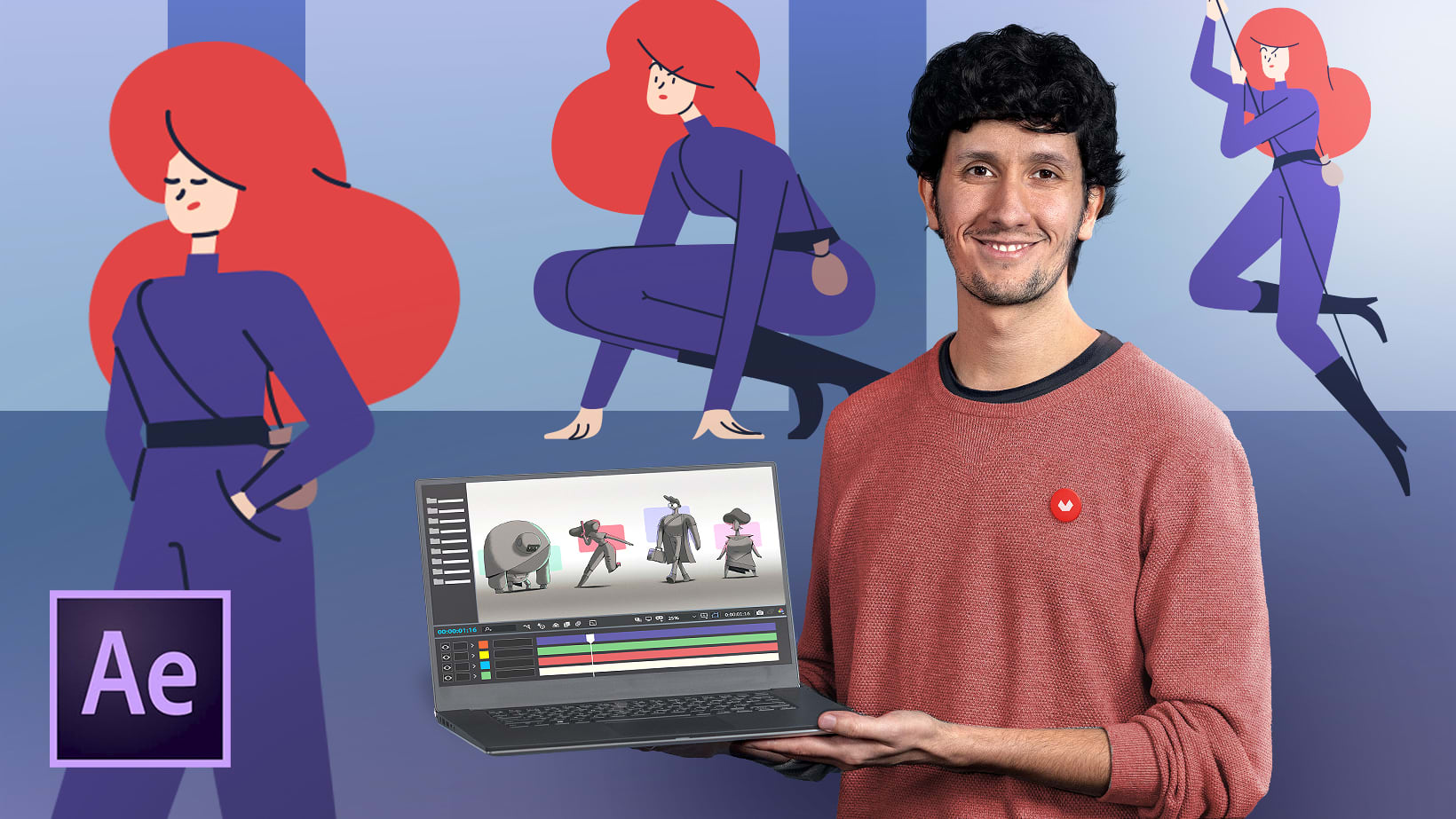 Animação vetorial estilo quadro a quadro com After Effects