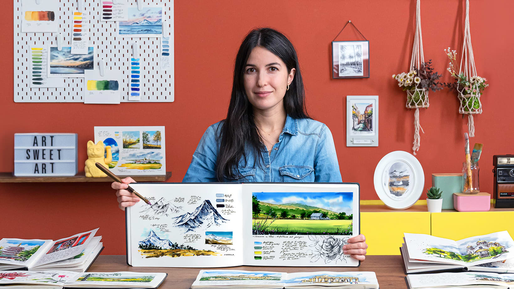 Cuaderno de viaje en acuarela