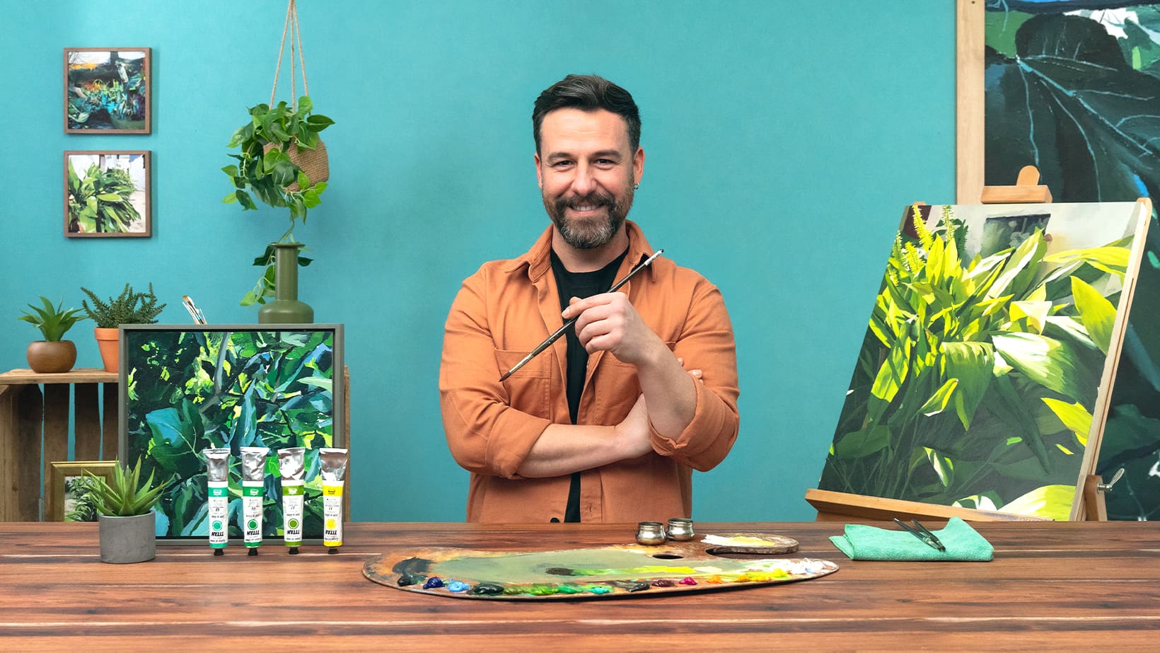 Pintura realista al óleo: el color en la vegetación