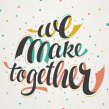 Etsy - We make together. T, and pograph project by Martina Flor - 10.19.2014