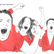 Historias de fútbol.. Un proyecto de Ilustración tradicional, Dirección de arte y Cómic de Gonzalo Cordero de Ciria - 04.12.2014