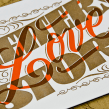 Letters Love Story – Letterpress Postcards. Design de automóveis, Design gráfico, Design de produtos, Tipografia, e Caligrafia projeto de Yani&Guille - 09.01.2017