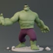 Hulk. Traditional illustration, 3D, Animation, and Sculpture project by Luis Arizaga - 02.12.2017