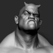 Demon head,modelado en Zbrush.. 3D projeto de Rafa Zabala - 13.05.2017