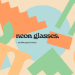 Neon Glasses. Un projet de 3D, Direction artistique, Br, ing et identité, Postproduction photographique , et Animation 3D de Alejandro Herrada González - 15.01.2019