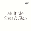 Multiple Sans & Slab. A T, and pograph project by Latinotype - 10.20.2018