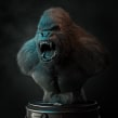 king kong _ test fibermesh. 3D Animation, 3D Modeling, and 3D Character Design project by Luis Alberto Gayoso Berrospi - 05.01.2019