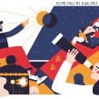 Ilustración Capel, eclipse. Illustration, and Vector Illustration project by Camipepe - 06.28.2019