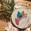 Flor . Design, Creativit, and Embroider project by Josefina Allendes - 07.03.2019
