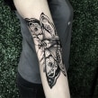 Tatuaje Polilla dinámico. Un proyecto de Ilustración y Diseño de tatuajes de Polilla Tattoo - 16.07.2019