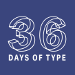 36 Days of Type 2018. Free font. T, and pograph project by BlueTypo - 01.19.2020