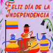 Independencia de Colombia. Traditional illustration, Animation, and 2D Animation project by Catalina Vásquez - 07.16.2019