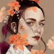 NUMEN VII. Un progetto di Illustrazione, Illustrazione digitale, Ritratto illustrato e Disegno di ritratti di Elena Garnu - 30.03.2019