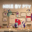 Ilustraciones para Nike. Un proyecto de Diseño, Ilustración tradicional, Instalaciones, Dirección de arte, Diseño gráfico y Creatividad de Kiosco Creativo - 01.09.2019