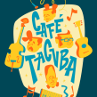 Café Tacvba by EdVill. Traditional illustration, Vector Illustration, Digital Illustration, Portrait Illustration, Textile Illustration, and Children's Illustration project by Ed Vill - 12.13.2019