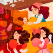 Cinderella - OFF! Neverstarting Tales. Um projeto de Ilustração, Ilustração digital e Ilustração infantil de Isadora Zeferino - 03.11.2019