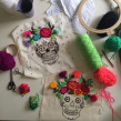 Calavera. Embroider project by Nayla Marc - 02.17.2020