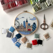 London hand embroidery. Embroider project by Kseniia Guseva - 02.28.2020
