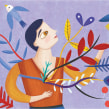 Día Internacional de la Mujer.  Google.. Un proyecto de Ilustración tradicional de Estelí Meza - 08.03.2018