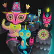 Electric Daisy Carnival - Insomniac. Un proyecto de Ilustración tradicional, Diseño de personajes, Ilustración vectorial e Ilustración digital de Nathan Jurevicius - 01.01.2014