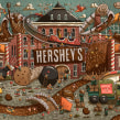 Hershey's Chocolate World. Un proyecto de Ilustración e Ilustración digital de Victor Beuren - 04.05.2017
