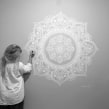 Private Commission - Mandala Mural. Un proyecto de Bellas Artes, Pintura y Pintura acrílica de Lizzie Snow - 16.06.2020