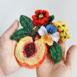 Peachy. Embroider project by Josefina Jiménez - 07.17.2020