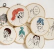 Bordados autorais 2017/2018. Embroider, and Textile Illustration project by Andrea Orue - 12.31.2017