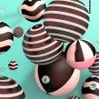 Op Art - Spheres. Un progetto di 3D, Graphic design e Progettazione 3D di Eveling Salazar - 18.08.2020