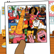 Tinie Tempah 'Moncler'. Un proyecto de Ilustración y Animación 2D de Rob Flowers - 26.06.2020