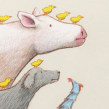 El pollo Chiras. Ilustração, Ilustração infantil e Ilustração editorial projeto de Rafael Yockteng - 07.10.2020