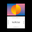 Business cards for Art Director & Set Designer Gina Mills Tossas. Un projet de Illustration, Direction artistique , et Design graphique de Linus Lohoff - 10.11.2018