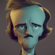 Allan Poe on Blender. 3D, and 3D Animation project by Carlos Sifuentes Haro - 04.29.2018
