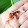 Koi Necklaces in Polymer Clay. Fine Arts, Jewelr, Design, and Sculpture project by Marisa Clemente - 06.04.2018