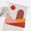 Tapiz Stairs. Un proyecto de Artesanía, Ilustración textil, Tejido y Crochet de Flor Samoilenco - 11.02.2021