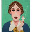 Virginia Woolf needlepoint. Un progetto di Artigianato di Emily Peacock - 24.02.2021