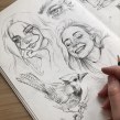 Sketchbook portrait studies Ein Projekt aus dem Bereich Skizzenentwurf, Porträtzeichnung und Sketchbook von Gabriela Niko - 19.04.2021