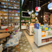 9  3/4 Bookstore + Café. Industrial Design, Interior Architecture, Lighting Design, and Product Design project by Vida Útil - 04.27.2015