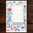 Medieval Inspired RISO Calendar. Traditional illustration project by Lisa Perrin - 12.18.2020