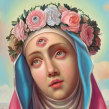 Saint Rose of Pop, oil on canvas. Um projeto de Ilustração, Pintura e Pintura a óleo de Paul Neberra - 26.06.2021