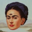 Frida, oil on canvas. A Illustration, Painting, Portrait illustration, and Oil painting project by Paul Neberra - 06.26.2021