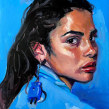 Portrait Painted for My Expressive Oil Portrait Course. Ilustração tradicional projeto de A.J. Alper - 04.08.2021