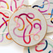 Tangled Threads Embroidery Hoop and Kit. Design, Embroider, and Fiber Arts project by Cristin Morgan - 08.06.2021