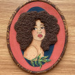 Hair. Pintura em aquarela, Ilustração de retrato, e Bordado projeto de Mariah Escossia - 11.08.2021