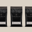 Cremelo Coffee. Design, Graphic Design, Packaging, T, pograph, and Logo Design project by Kevin Craft - 08.17.2021
