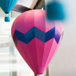 Pandora Hot Air Balloon Window Display. Design, Sculpture, and Paper Craft project by Sarah Louise Matthews - 08.31.2021