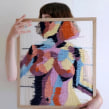 Self Portrait - Woven Tapestry. Un proyecto de Artesanía y Bellas Artes de Marion Weymes - 06.09.2021