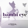 L'Oréal Bambi Eye Fals Lash Mascara  . Un proyecto de Publicidad, Cine, vídeo, televisión, Post-producción fotográfica		 y Televisión de Sophie Simmons - 08.09.2021