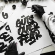 "Guts Over Fear" Ein Projekt aus dem Bereich Kalligrafie, Lettering, Brush Painting und Kalligrafie mit Brush Pen von Snooze One - 27.09.2021