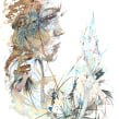 Refraction - Painted with ink and tea by Carne Griffiths. Un proyecto de Ilustración y Bellas Artes de Carne Griffiths - 12.05.2015